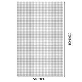 Black Fiberglass Adjustable Window Screen mesh for Screen Door Repair kit/pet Screen/Patio Screen/Porch Screen/Basement Window/Retractable Screen Door (59"x200" with Tools, Grey)