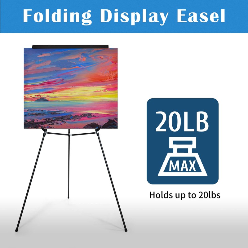 Falling in Art Aluminum Flip Chart Display Easel Stand with