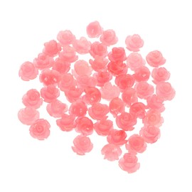 Angoily 50pcs Shell Bead Charm Carved Prayer Beads for DIY Jewelry Craft Projects