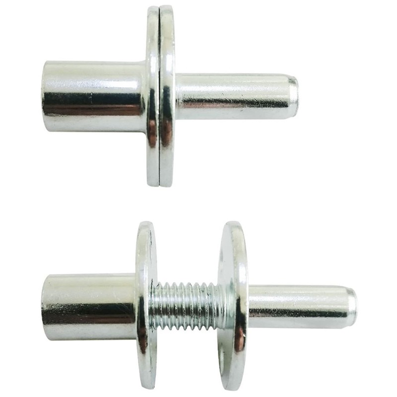 2 Sets M12 Metal Bed Post Connector T-Nut Bedpost Connector