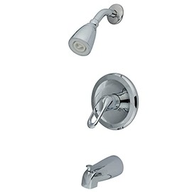Kingston Brass KB531LP Tub and Shower Faucet, 5-Inch Spout Reach, Polished Chrome