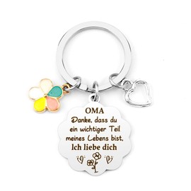 WRNZL Grandma Gift Christmas Meaningful Gifts for Grandma Mother's Day Gift Grandma Keyring Grandma, Grandma 6 Silver