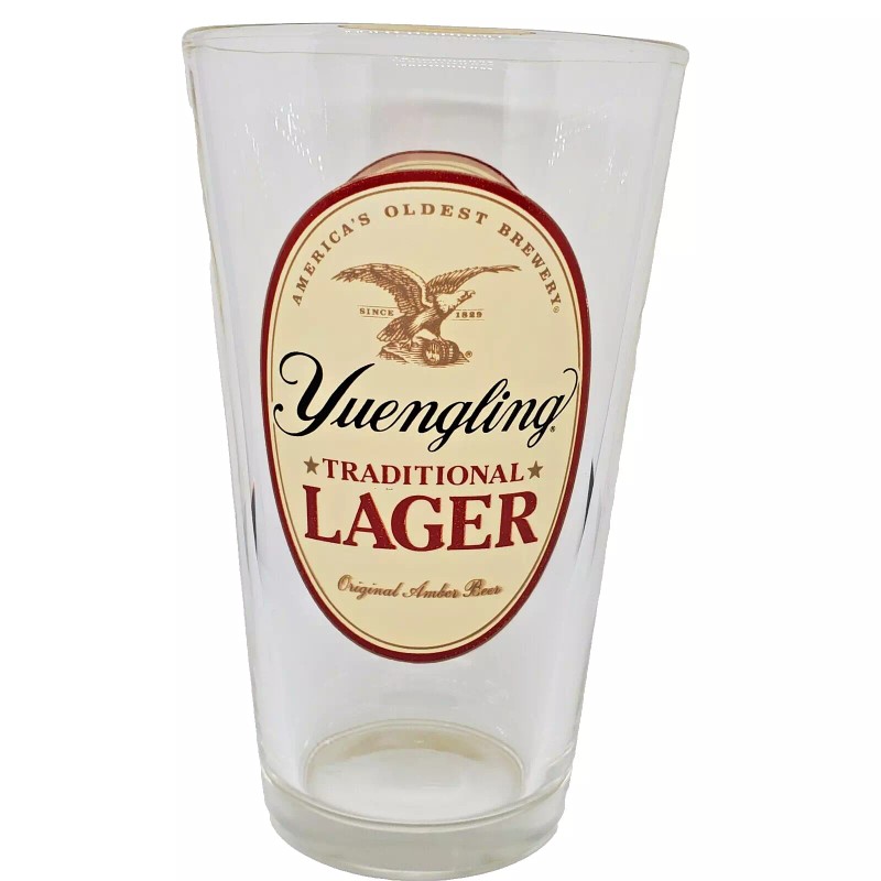 Yuengling Traditional Lager Beer 16oz Pint Beer Glass America's Oldest