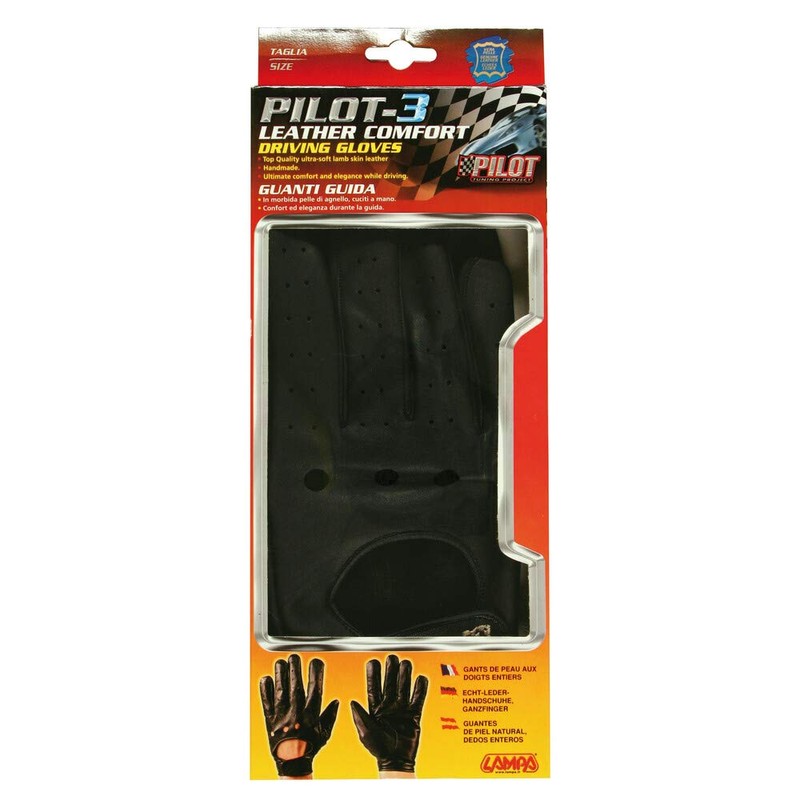 Lampa Pilot-3, Driving Gloves – XL – BLACK
