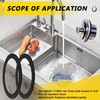GIDDS-710001 No Putty Sink Gasket fit for sink drains,Sink Seal
