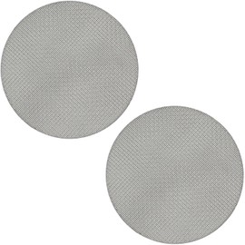 2 Pack 53.3mm Coffee Portafilter Puck Screen,Reusable 1.7mm Thickness Coffee Filter Mesh Plate for 53.5mm Espresso Portafilter Filter Basket (53.3mm,100μm)