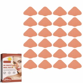 UV-Nasenschutz, Nase Sonnenschutz Nasenschutz, 24 Stück Sonnenschutz Nase Patch, Nasenpflaster Outdoor, Sonnenschutz-Nasenpflaster für Sommer, Outdoor