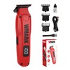 WMARK1205 Maquina Para Cortar Cabello,Profesional,Inalámbrica,7000 RPM Rojo