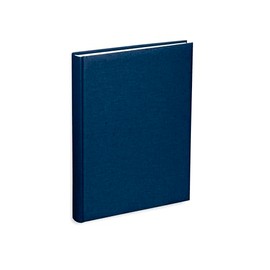 Photo Album with Pockets 21 x 28 cm for 200 Photos 13 x 18 cm Blue Cotton Cover