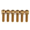 Bike Stem Bolts, Bicycle Stem Replacement Bolt, 6pcs Titanium Alloy