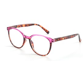 ZENOTTIC Blue Light Filter Glasses for Men and Women Computer Glasses Anti-Blue Light Glasses Super Light Reduction Eye Strain Fashion with Case, Crystal Pink/Turtle