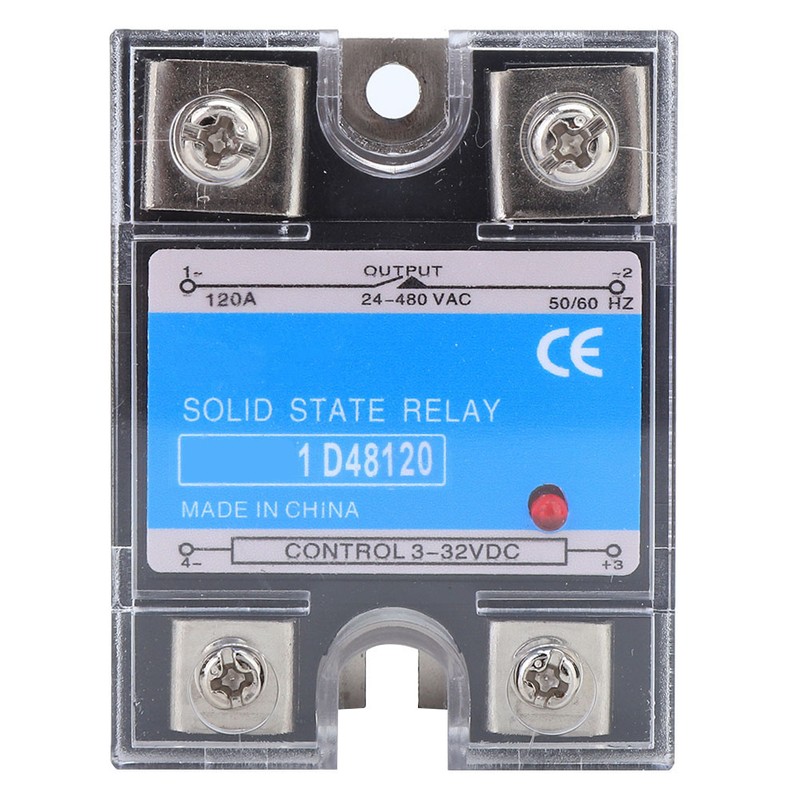 Solid State Relay 3-32VDC Input 24-480VAC Load DC AC SSR
