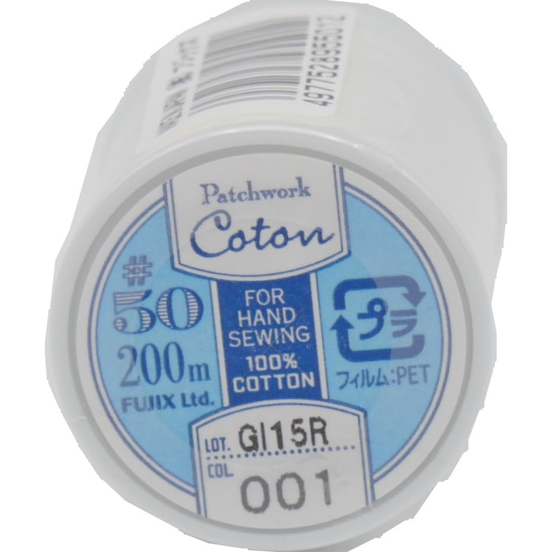 FUJIX 24491 Hand Sewing Thread Patchwork Cotton #50/200m COL. 1