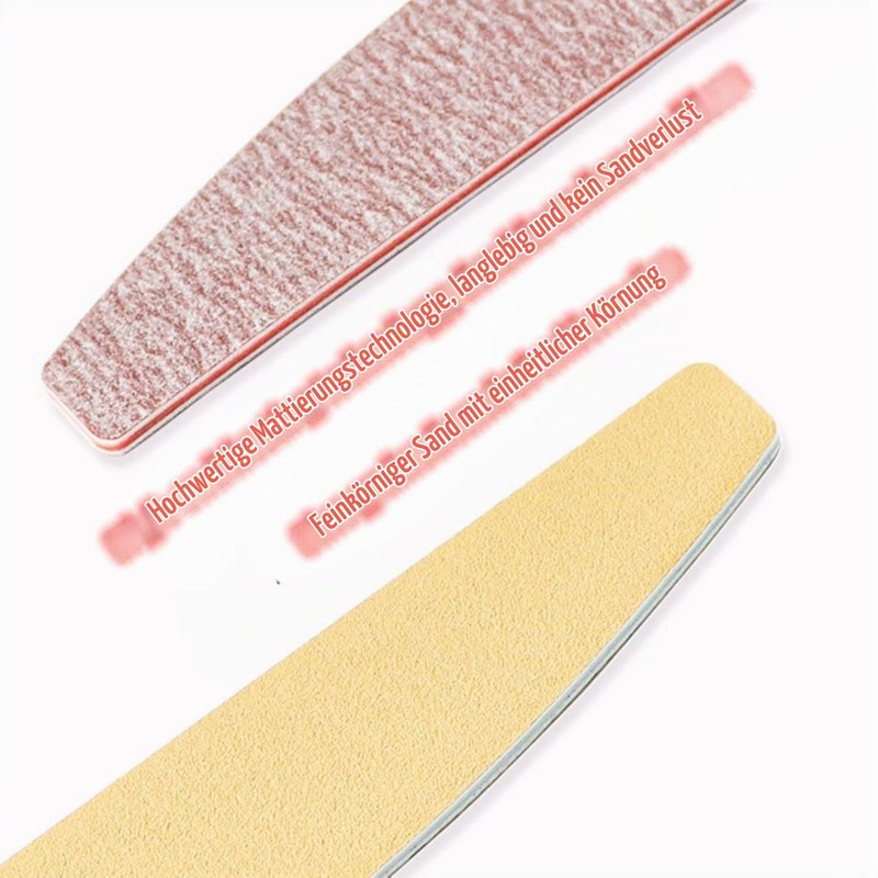 Fenglin-joy Nail Files, 9-Piece Nail File Set, Professional Double-Sided Nail
