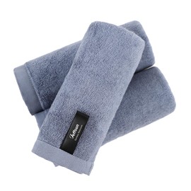 JEFFSUN XLarge Makeup Remover Towels, 13x13 inch Face Wash Cloths, Super Soft and Gentle Face Towels for Sensitive Skin, Easy to Rinse Denim Blue Facial Cleansing Cloths