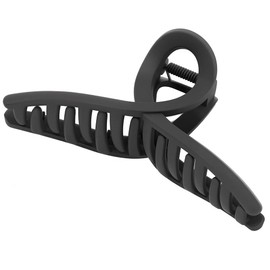 Hair Clip, Large Hair Clip, 5.1 inches (13 cm), Simple Black, Set of 1, PC Resin with Strong Strength, No Rust, Suitable for People with High Volume of Hair, Securely Fasten Your Hair, Perfect for