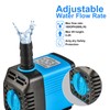 LAPOND 7W Ultra Quiet Submersible Pump with Timer - for