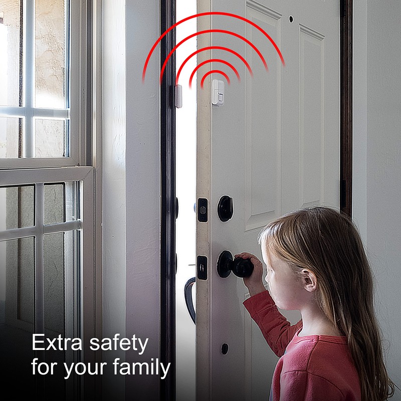 GE Personal Security Window and Door Alarm, 6 Pack, DIY