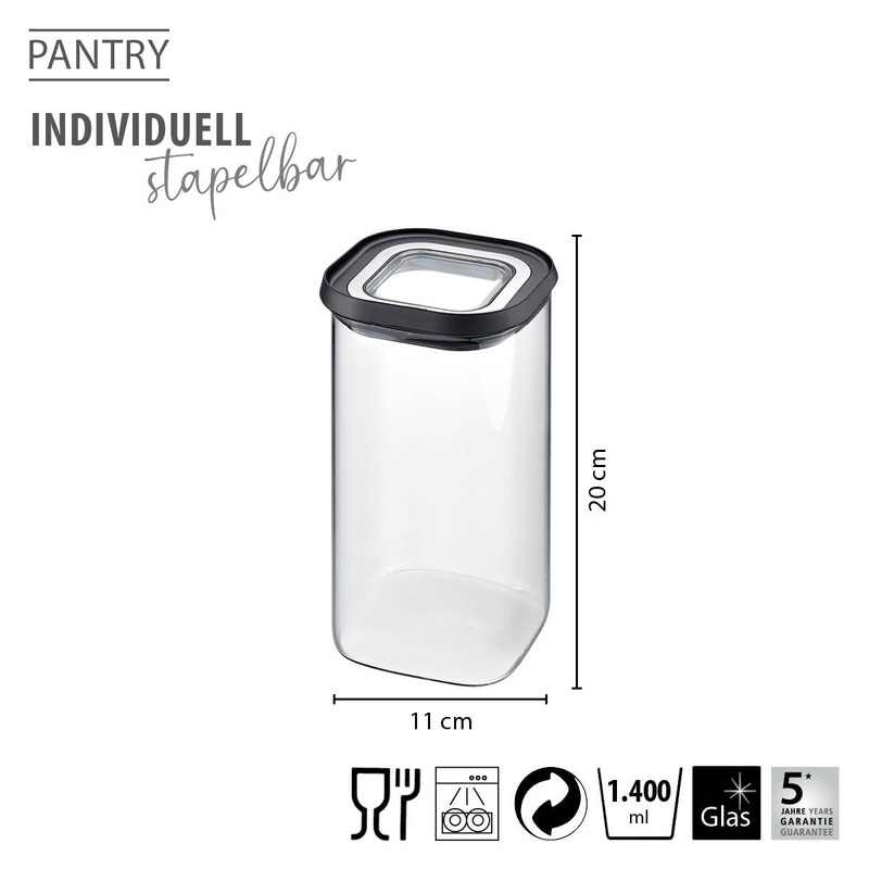 GEFU Storage Jar with Lid Airtight Storage Jar for Food,