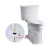 iFealClear Solid Brass Toilet Floor Bolts and Caps Set, Toilets