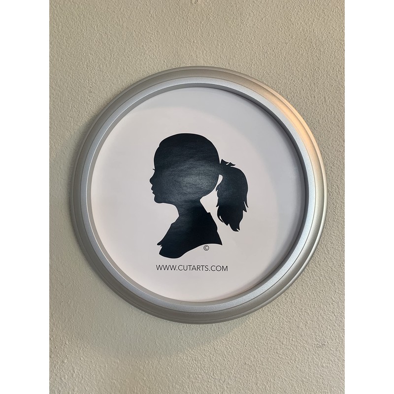 CUT ARTS Silver 10" Round Frame