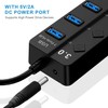 7 Port USB 3.0 Hub with Individual Power Switches and
