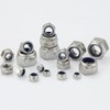 AMLOOPH M6 Nyloc Hex Nuts, 6mm M6 Steel Locking Nuts