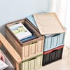 Lidded Storage Bins 2 Pack 30L Collapsible Storage Box Crates