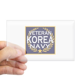 CafePress Navy Veteran Korea Rectangle Sticker Rectangle Bumper Sticker Car Decal