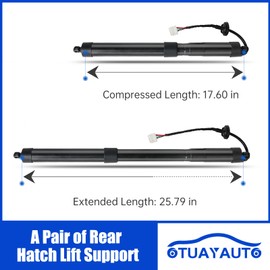 OTUAYAUTO Electric Rear Hatch Struts - Replacement for 2014-2019 Nissan Rogue Rear Hatch Lift Struts, Trunk Tailgate Power Shocks Support OEM 90561-4BA1A Liftgate Actuator(Pack of 2)