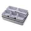 lisetar Set of 8 Felt Drawer Organisers - Rectangular Stackable