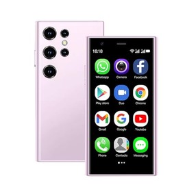 Longben - Teléfono celular desbloqueado de 3.0 pulgadas, Android 3G, pequeño y de cuatro núcleos, teléfono pequeño, doble SIM de 2 + 16 GB (rosa)
