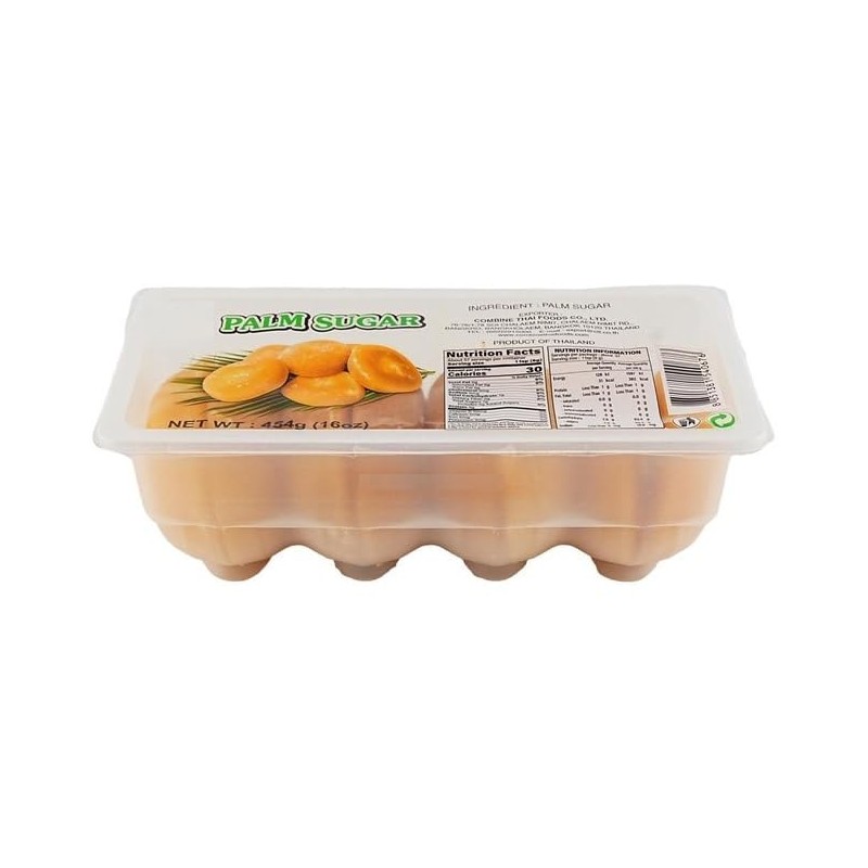 Pure Palm Sugar Thai, Golden Sugar with Traditional Natural Sweetener,