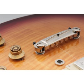 Musiclily Pro 52.5mm Pre-set Intonatable Wraparound Bridge Tailpiece for Epiphone Les Paul Junior LP Style Guitar, Nickel