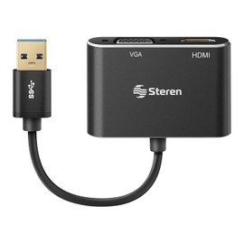 STEREN Adaptador USB 3.0 a HDMI/VGA COM-476
