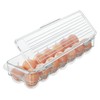 iDesign Recycled Plastic Egg Holder with Lid and Handle -