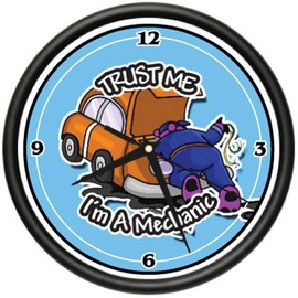 AUTO Repair Wall Clock car Mechanic Repair Tools Gift