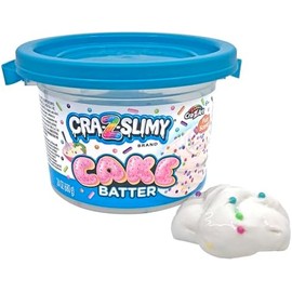 CRA-Z-Slimy - cubeta de Limo prefabricado de 24 onzas, con Aroma a Pastel, Transparente, elástico, Brillante, no pegajoso, 1.5 Libras, con