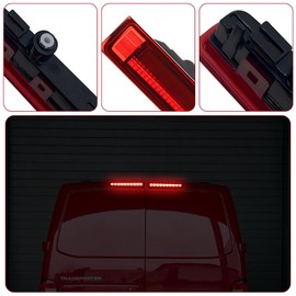 Gotrain T5 T6 Transporter Third Brake Light LED Left & Right High Level Brake Light Replacement, Red Lens Compatible with VW T5 2003-2015, T6 2015-2024