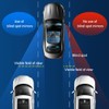 2PCS Suction Cup Car Convex Blind Spot Mirror,360°Adjustable Side Mirror