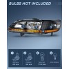 Nilight Headlight Assembly Compatible with 1998 1999 2000 2001 2002