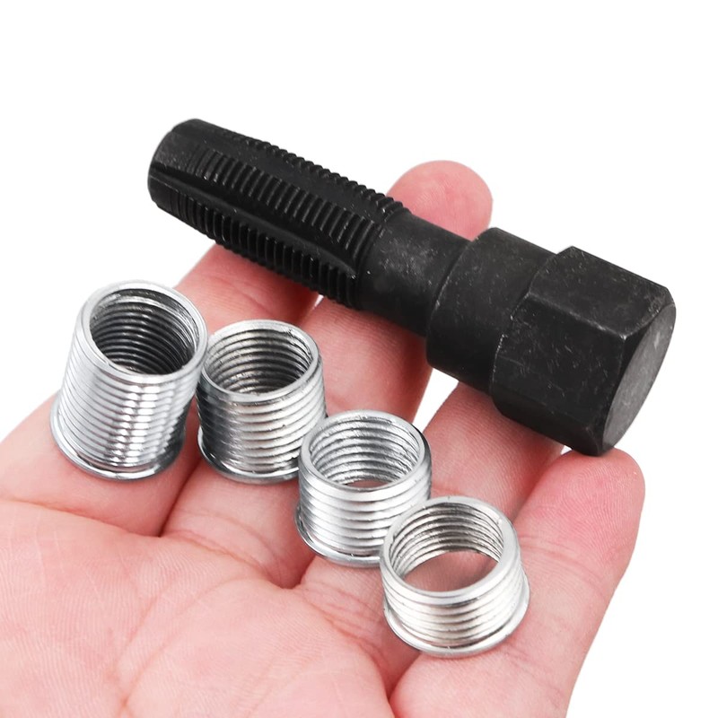 WANGCL Spark Plug Helicoil Kit and Thread Repair Kit Spark