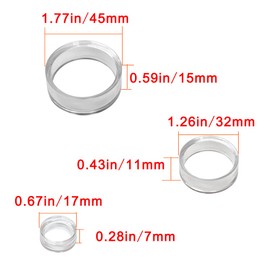 105 PCS (3 Sizes each 35) Sphere Stand,Clear Mini Ball Stand,Round Display Stands for Baseball, Crystal Ball, Golf Ball, Softball, Tennis Ball, Marbles, Spheres, Collections.3 Sizes Large,Medium,Small