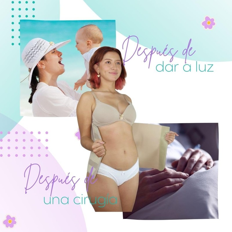 Sara&Montiel maternity Faja post parto y cirugía SIN varillas [Larga]