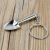 luzen 6Pcs Alloy Metal Shovel with Key Ring Creative Mini