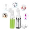 Gatuida 4pcs Transparent Foaming Bottles Travel Dispenser for Shampoo Hand