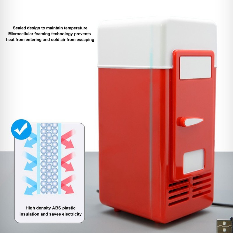 USB Mini Fridge Refrigeration Heating Freezing Travel Car Fridge Beverage