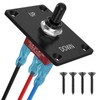 Momentary Toggle Switch, Malictele SPDT 3Pin (ON)-Off-(ON) Waterproof Toggle Switch