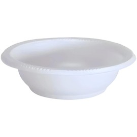 Party Dimensions Dessert Bowl-5oz | White | Pack of 100 Plastic Bowl, 5 oz, 5 oz. Bowl (12500)
