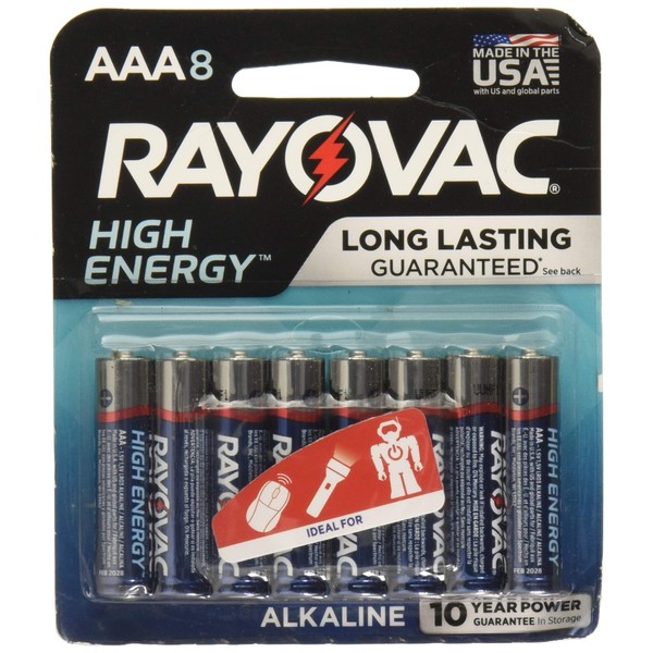 Rayovac AAA Batteries 8-Pack